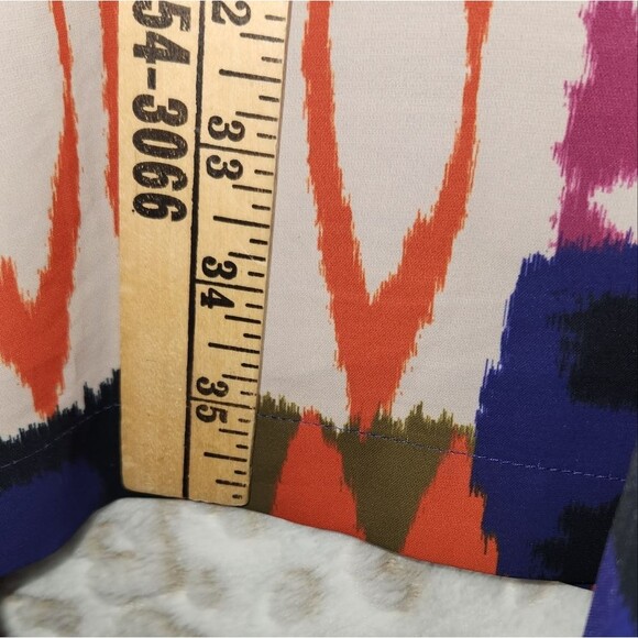 NATORI BUKHARA Silky Soft Oversized Colorful Graphic Caftan Dress Size Large - Picture 5 of 7